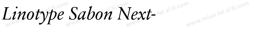 Linotype Sabon Next字体转换